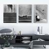 Black and White Modern Animal Wall Art Posters Stair Panda Deer Zebra Giraffe Canvas Paintings Pictures for Interior Home Decor