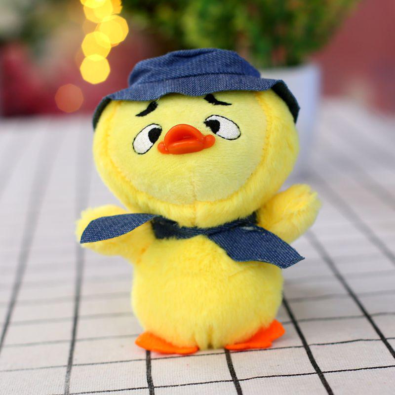 Creative Cartoon Annoyed Duck Plush Toy Pendant - Little Duck Bag Charm