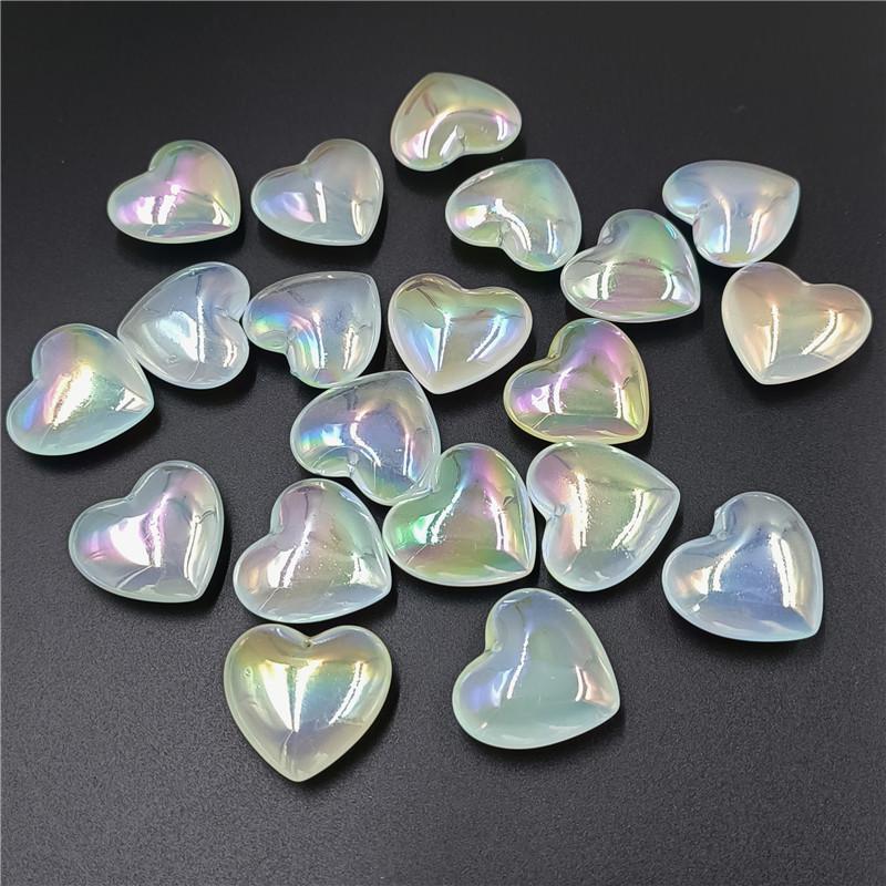 Креативные светящиеся ювелирные аксессуары, свободные бусины желейного цвета, модное ожерелье, персиковое сердце, браслет «сделай сам», материалы ручной работы, Aurora Dazzle 5 шт.