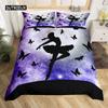 Комплект постельного белья Ballerinas Girl Duvet Cover Set King Size Pink Lovely Little Ballerinas Bedwear Set Kids Girls Princess Soft Polyester Steady Cover