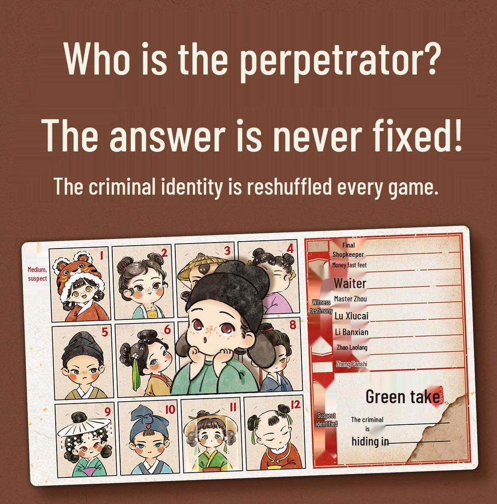 Ke Da Ya Chinese Detective: Interactive Ancient Style Board Game for Children