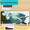 High Definition Printed New Boys Office ONE PIECE Leather Mouse Pad Anime Game Roronoa Zoro Computer Keyboard Desktop Table Mat