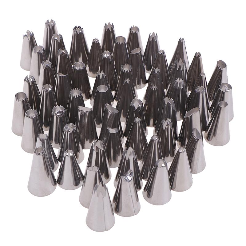 24/36/48 шт. насадки для труб из нержавеющей стали для глазури набор инструментов коробка для украшения торта