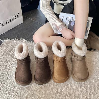 Женские зимние легкие теплые утепленные ботинки на толстой подошве, нескользящие износостойкие повседневные кроссовки, хлопковые ботинки