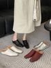 Модная Новая Обувь Клинья Слайды Тапочки Туфли Для Женщин 2025 Мода Острый Носок Женские Туфли на Высоком Каблуке Лодочки Тапочки Обувь Женские Мюли