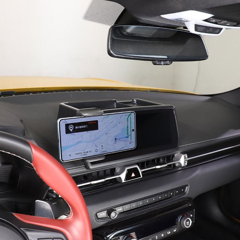 Car Central Screen Rear Phone Holder Storage Box Phone Holder Tray For Toyota GR Supra A90 2019-2025 Car Accessories