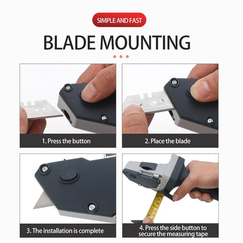 Gypsum Board Cutting Tool Gypsum Board Cutter with Tape Measure Tool Kit Includes Cutter, Pencil and 5 Blades