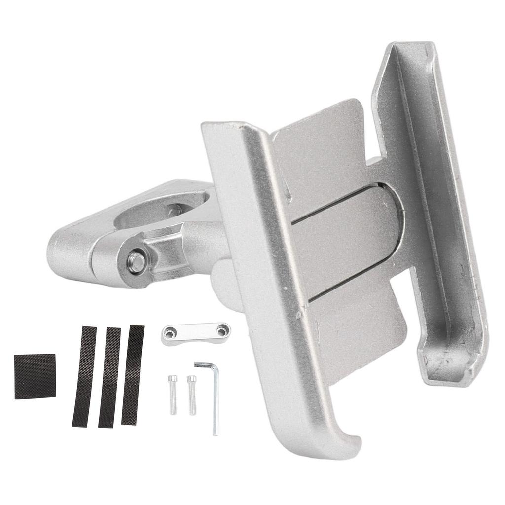 Bike Phone Mount Aluminum Alloy Silicone Pad Rotatable Impact Resistant Bike Cell Phone Holder for