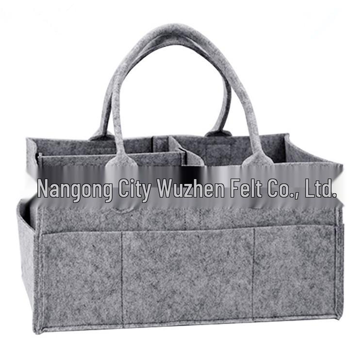 Customizable Large Capacity Felt Diaper & Storage Bag