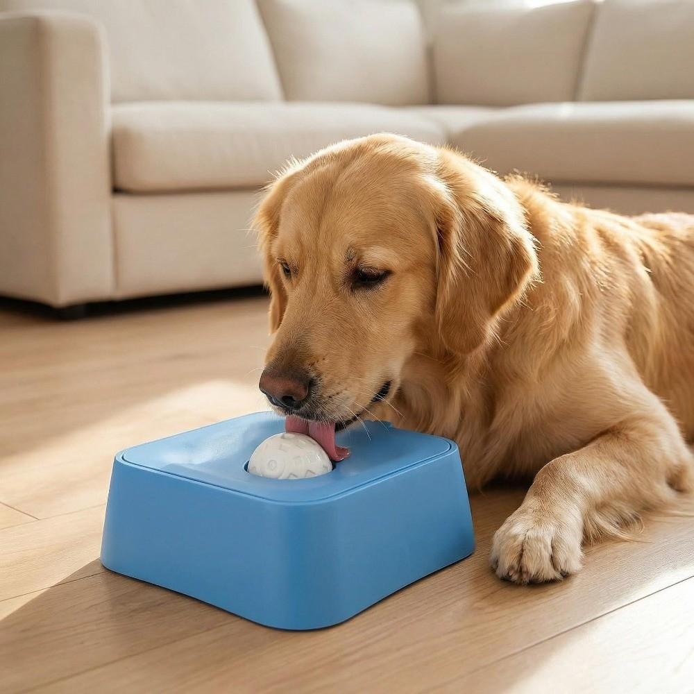 with Rolling Ball Dog Lick Bowl PP Material Pet Slow Feeder Upgrade Lick Ball Bowl for Dog Cats