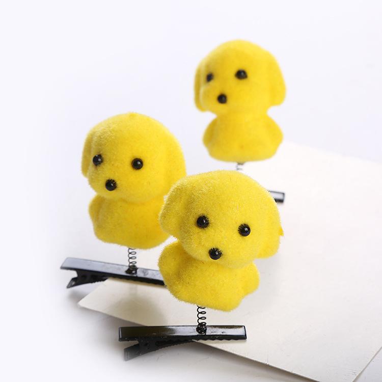 PL Yellow Chicks Easter Mini Chicks Hairpin DIY Material Hair Clip Easter Decoration