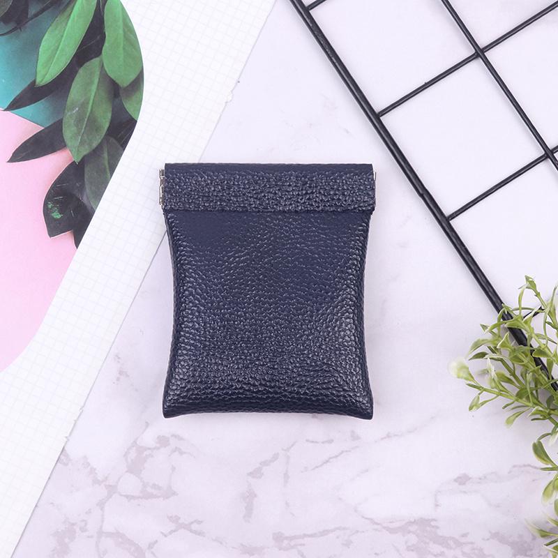 Pu Leather Coin Purse Minimalist Style Coin Change Pouch Small Storage Bag Personalized Coin Wallet