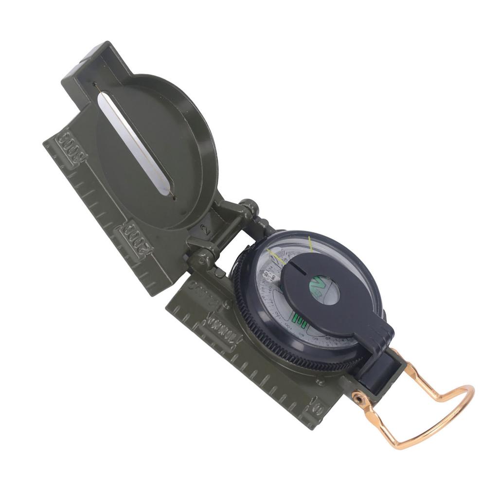 Hiking Compass Multifunction Aluminium Alloy Accurate Responsive Portable Survival Compass for Outdoor Adventure