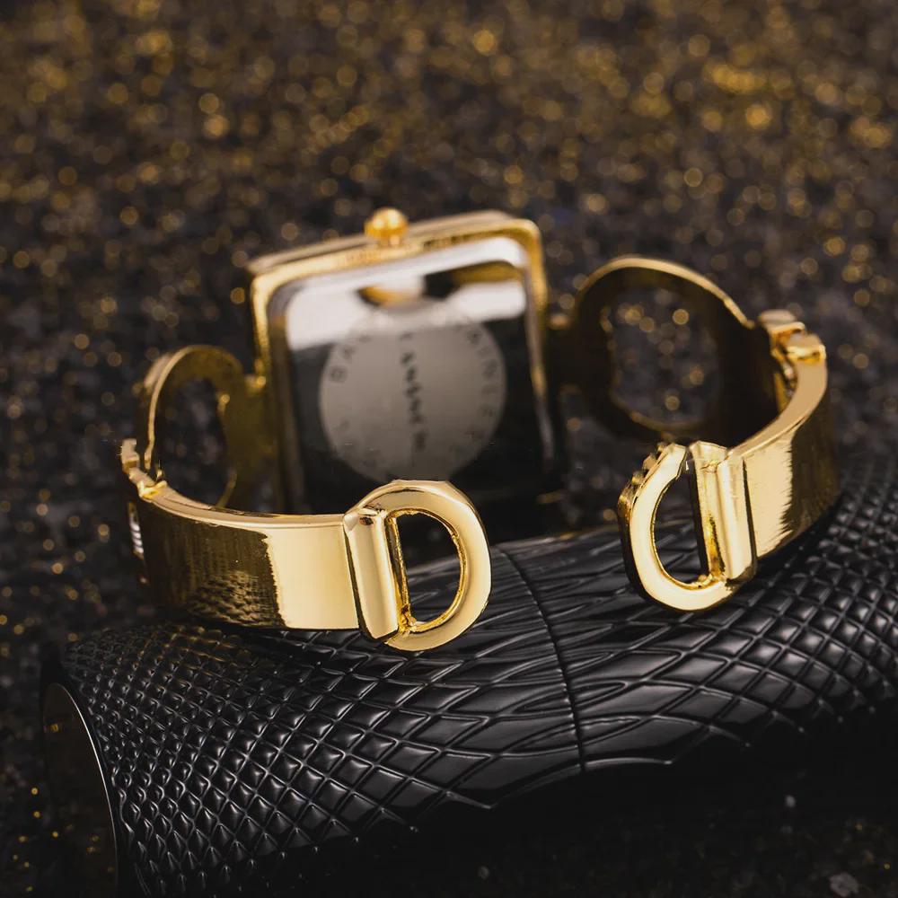 Часы CANSNOW Diamond Dial Square Bracelet для девочек