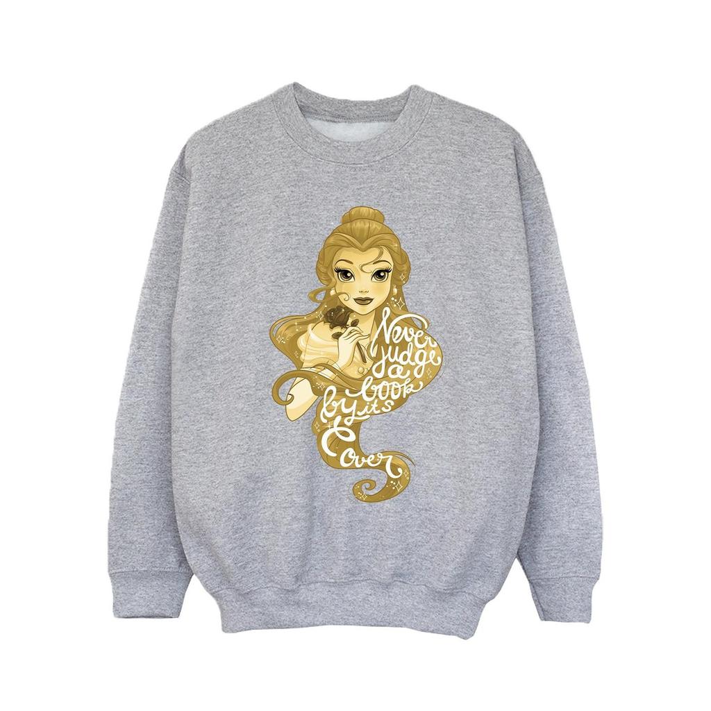 Disney Girls Beauty And The Beast Never Judge Sweatshirt