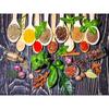 Kitchen Decor Diamond Painting Foods Spice 5D Diy Diamond Embroidery Cross Stitch Kit Coffee Mosaic Wall Art Rhinestone Posters