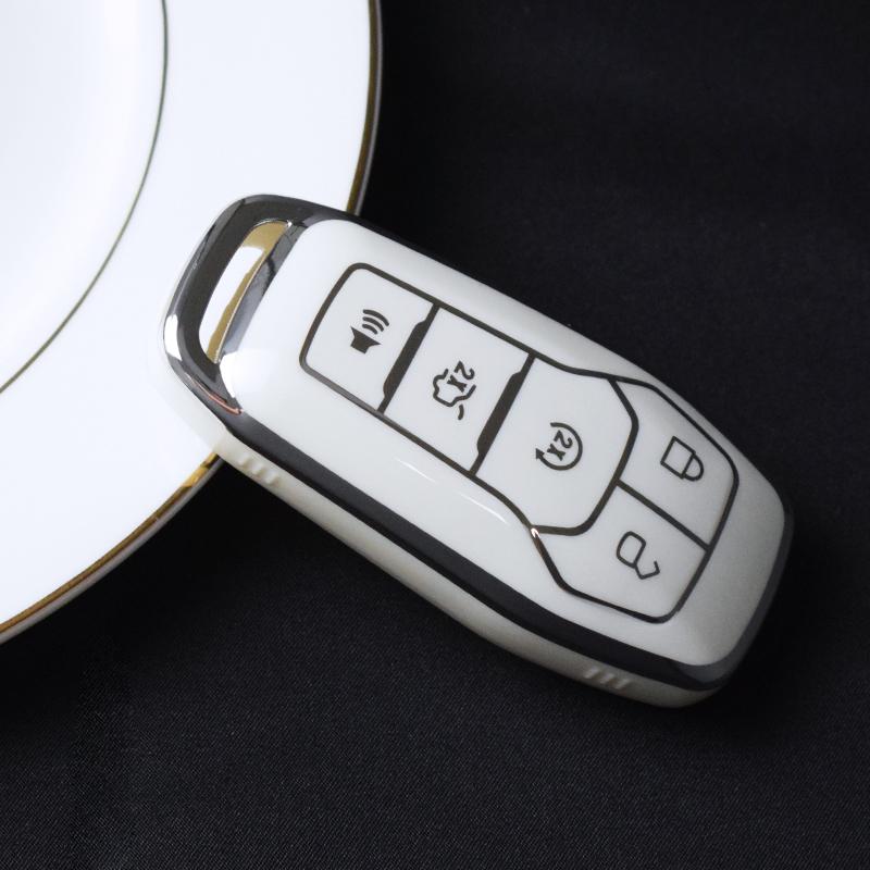 Чехол-брелок из мягкого ТПУ, чехол для автомобильного ключа, чехол-брелок для Ford Fusion Mondeo Mustang F-150 Explorer Edge 2015 2016 2017 2018, аксессуары