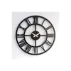 Черные деревянные римские цифры бесшумные декоративные настенные часы 40,40 см