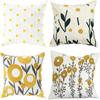 2D Floral Printed Pillowcase, Modern Fashion Home Bedroom Decoration, Living Room Sofa Cushion Cover, Flat Printing Short Plush