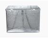 Large Galvanized Tinplate Toolbox with Lock – Metal Storage Organizer for Hardware & Woodworking.