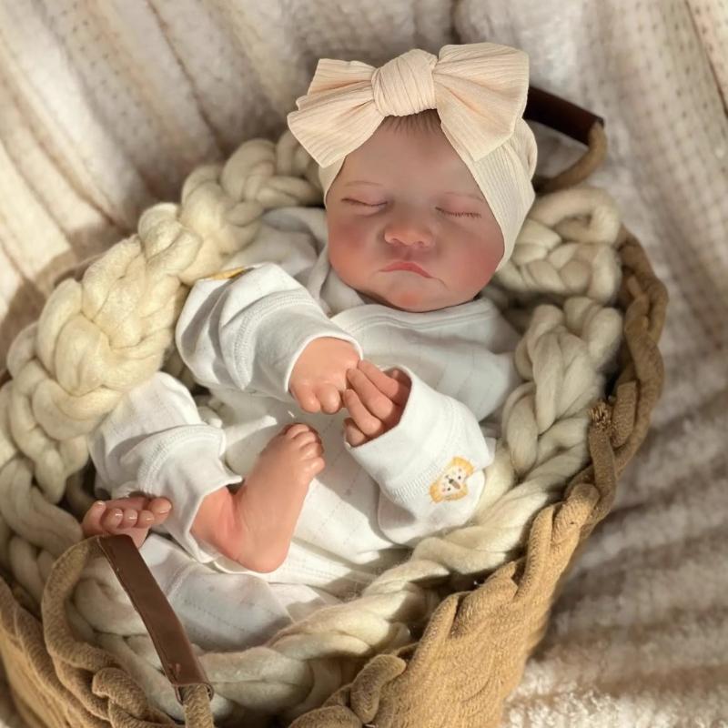 19''49cm Realistic Reborn Babies Doll Levi Full Vinyl Body Newborn Dolls with 3D High Color Painted Truth Like Simulation Doll Children Christmas Gift