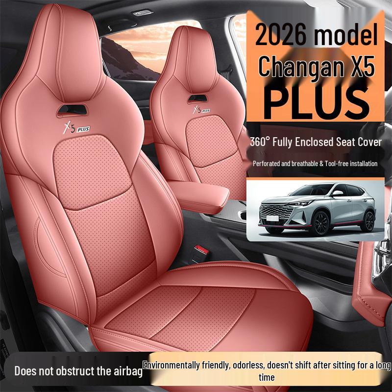 Changan X5PLUS Подушка на сиденье автомобиля из натуральной кожи - Универсальная, Всесезонная, Чехол на сиденье с полной обшивкой для 26 моделей