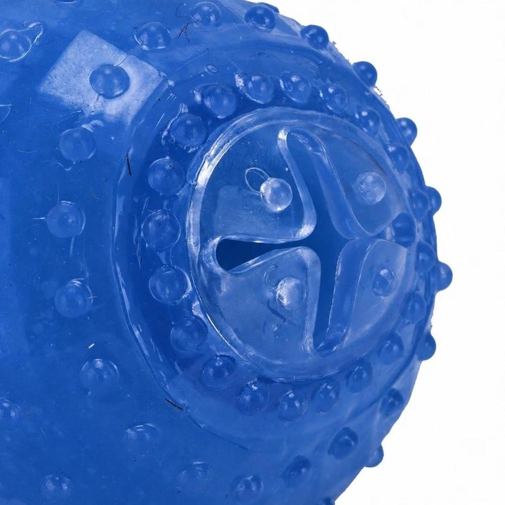 TPR Food Dispensing Toy Dumbbell Shape Cooling Dog Toy Dog Teething Toy Summer Heat Relief