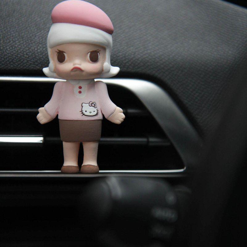 Cute Cartoon Hello Kitty Couple Doll Car Aromatherapy Car Air Conditioner Air Outlet Fragrance Fancy Fragrant Stone