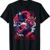 Beautiful Demon Japanese Anime Girl Waifu Geisha Oni Mask T-Shirt