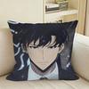 Solo Anime JJinWooS Sungs Square Sofa Pillow Cover Solid Color Living Room Home Decor Cushion Case