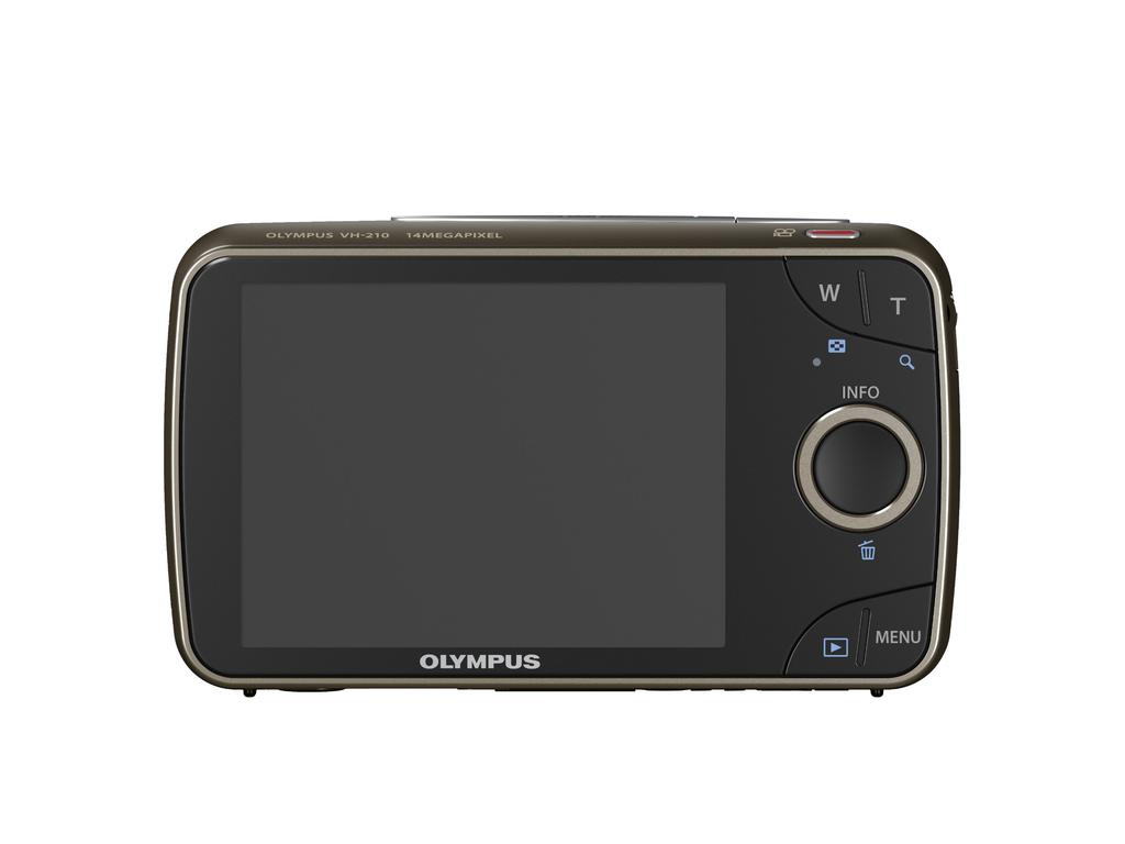 OLYMPUS Digital Camera 14 5x Optical DIS HD 26mm Wide 3D Photo Function VH-210 White, Megapixels, Zoom, Movie, 3.0-inch LCD, Angle,