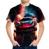 Boy Clothes Racing Graphic Children's T-Shirt Short Sleeve Kids Clothes 3D Fashion Clothing Boy Children Summer Clothes