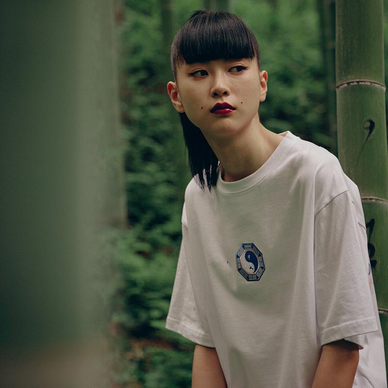 CLOT Drop Shoulder Sleeve T Shirt Unisex White CTSS20FCN102-WH