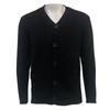 Men Solid V Neck Cardigan Knitted Jumper Long Sleeve Button Up Warm Sweater Tops