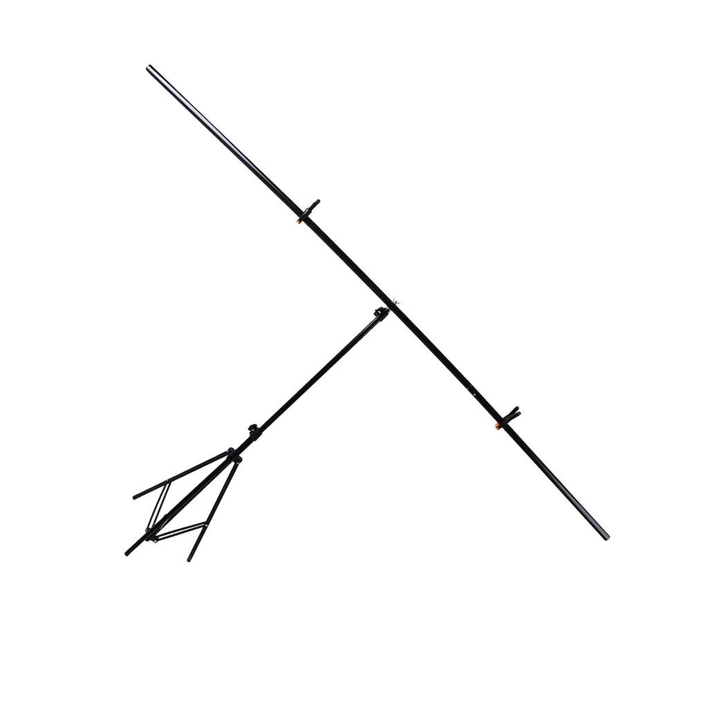 T Shape Background Stand Kit with Storage Bag 6.6x6.6ft Alloy Retractable Strong Backdrop Support System for Photo