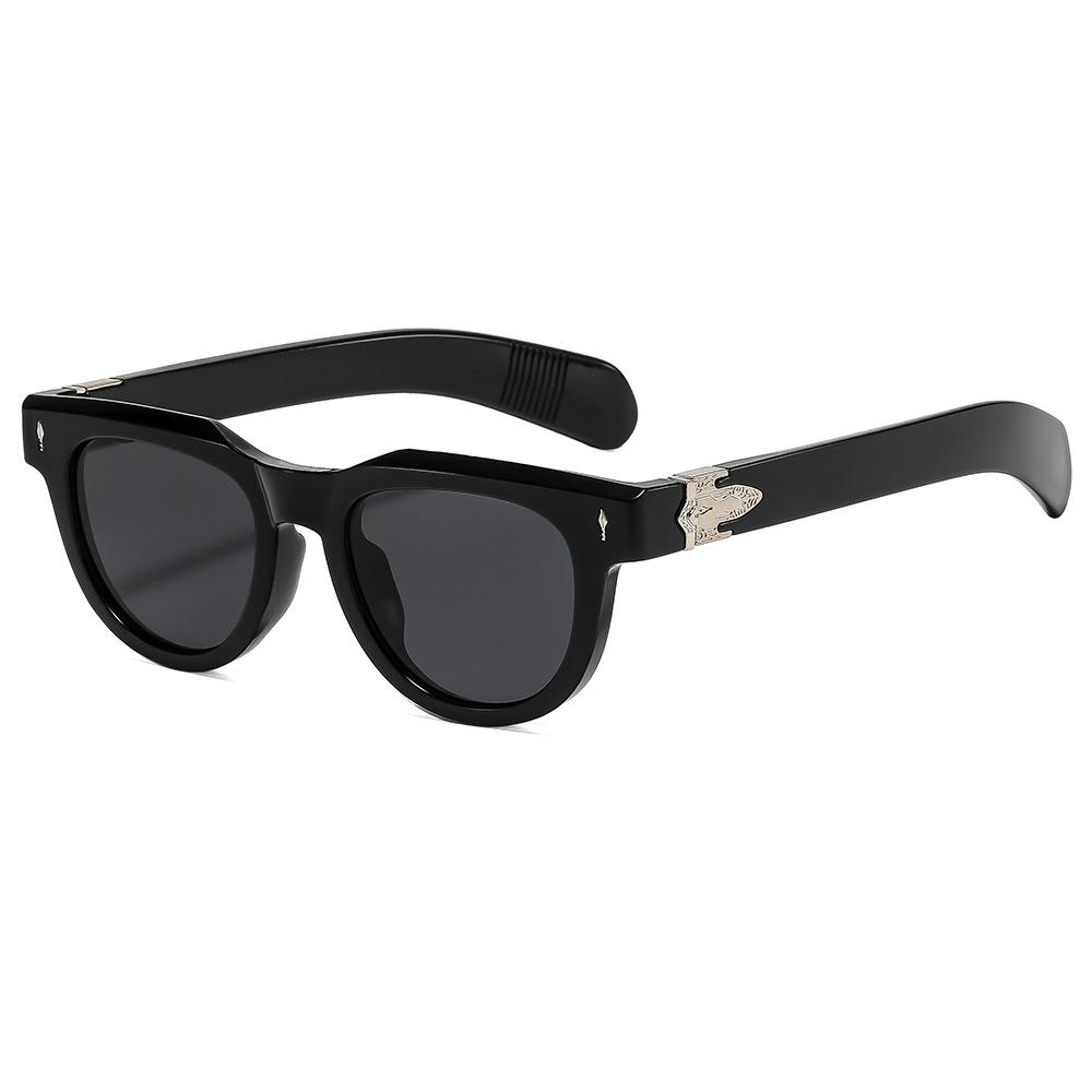 Small frame fashionable round sunglasses arrow rice nail outdoor sports sunscreen glasses European and American new sunglasses