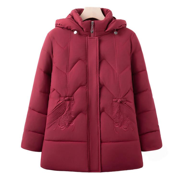 Новая хлопковая куртка для мамы, среднего и пожилого возраста, бабушки, зимняя одежда, большого размера, хлопковая куртка, повседневная куртка, зимняя одежда