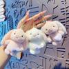 Car Key Heart Plush Key Rings Rabbit Key Chains Cartoon Keychains Korean Keyrings Bag Pendant