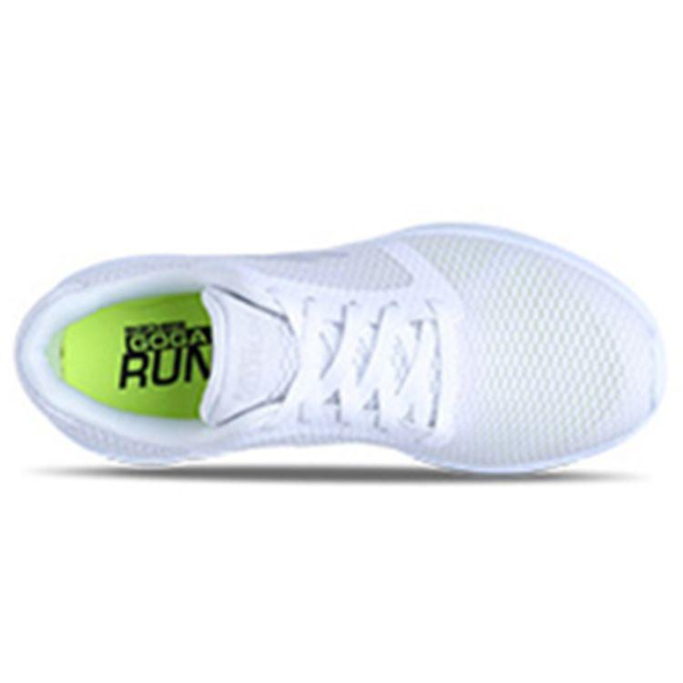 Skechers Go Ru Удобные Повседневные Низкие Кроссовки Женские Белые 15061-WHT