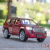 Масштаб 1/24 Toyota LAND CRUISER LC300, модель внедорожника, модель автомобиля, литые под давлением металлические игрушки со звуком и светом, подарки для детей