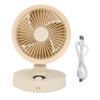 Desk Silent Fan with LED Display Auto Oscillating Table Fan for Bedroom 100 Speeds Adjustment USB Rechargeable