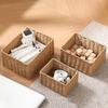Large Capacity Woven Storage Basket Rectangular Coffee Table Storage Basket  Living Room