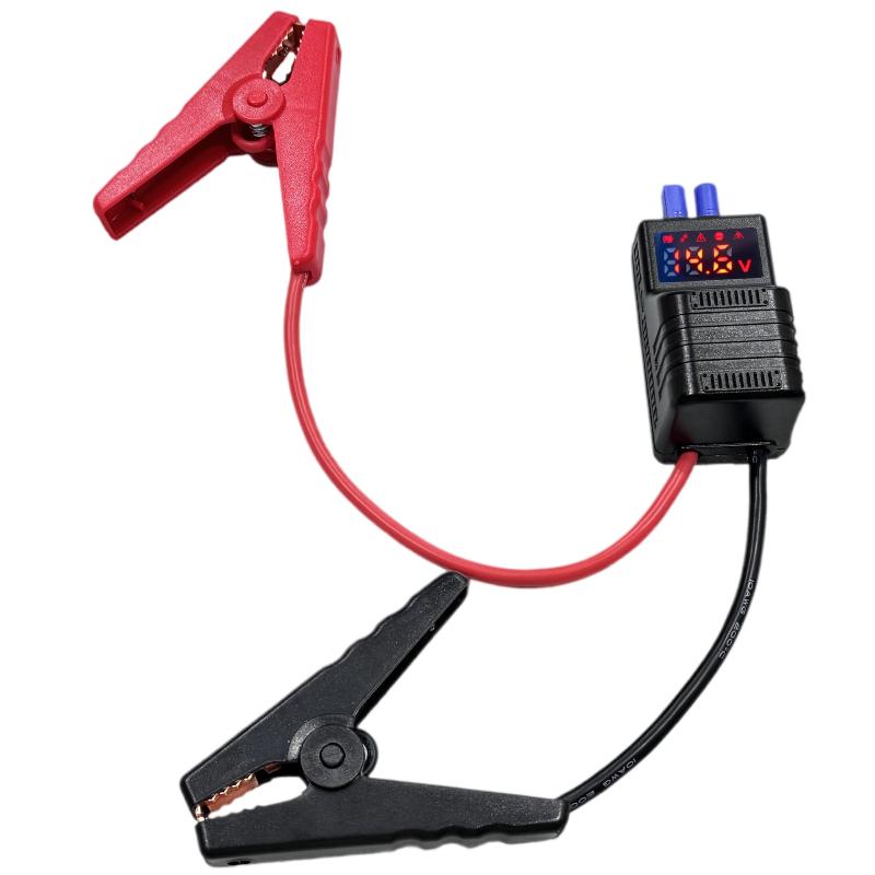 1Pcs Intelligent Clamp Booster 650A 12V Anti Reverse Connection Emergency Jumper Cable Clip With EC5 Plug Connector