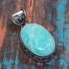 Кулон ювелирных изделий из стерлингового серебра 925 амазонитовых драгоценных камней ручной работы на День благодарения