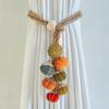 2 шт. тыквенные подхваты для штор, регулируемые, в деревенском стиле, тыквенные держатели для штор-нитей, для украшения дома, фермерского дома, осени, Дня благодарения