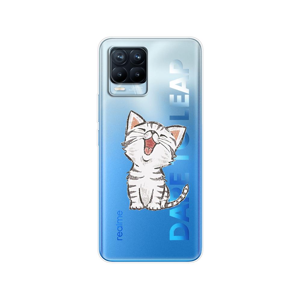Чехол для Realme 8, 6,4 дюйма, мягкий силиконовый чехол из ТПУ для Realme 8 Pro OPPO Realme8 4G RMX3085, чехол для телефона, чехол, чехол-бампер, сумка