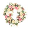 Artificial Peony Wreath Peony Flower Spring Wreaths for Wall Wedding Party Home Decor