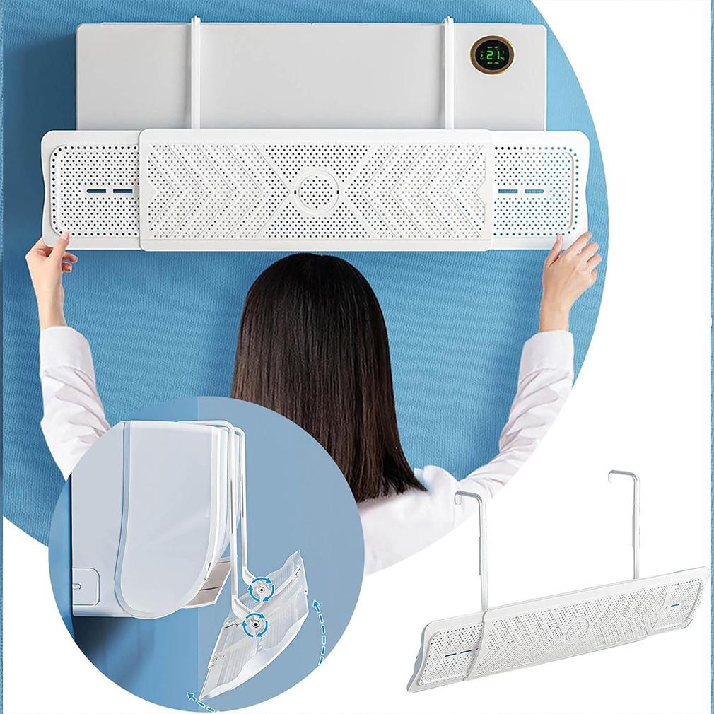Retractable Air Conditioner Deflector Adjustable Anti Direct Blowing Shiel Anti Blast Baffle Wind Direction Telescopic Registers