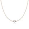 [Ost] Pearl Point 3mm Silver Bead Necklace Otn222908Pwi