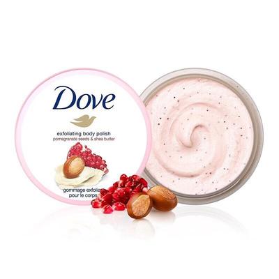 Dove Отшелушивающий крем-скраб для тела с гранатом и маслом ши